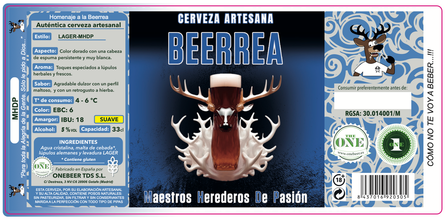 Pack 24 Cervezas Artesanales MHDP La Beerrea